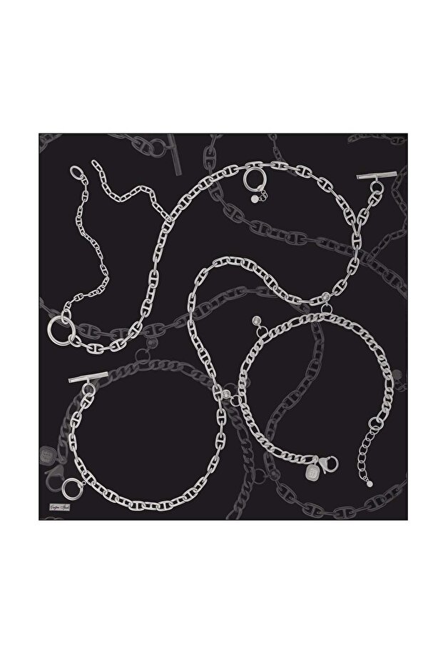 وشاح حريري بنمط أنيق DG17269-14