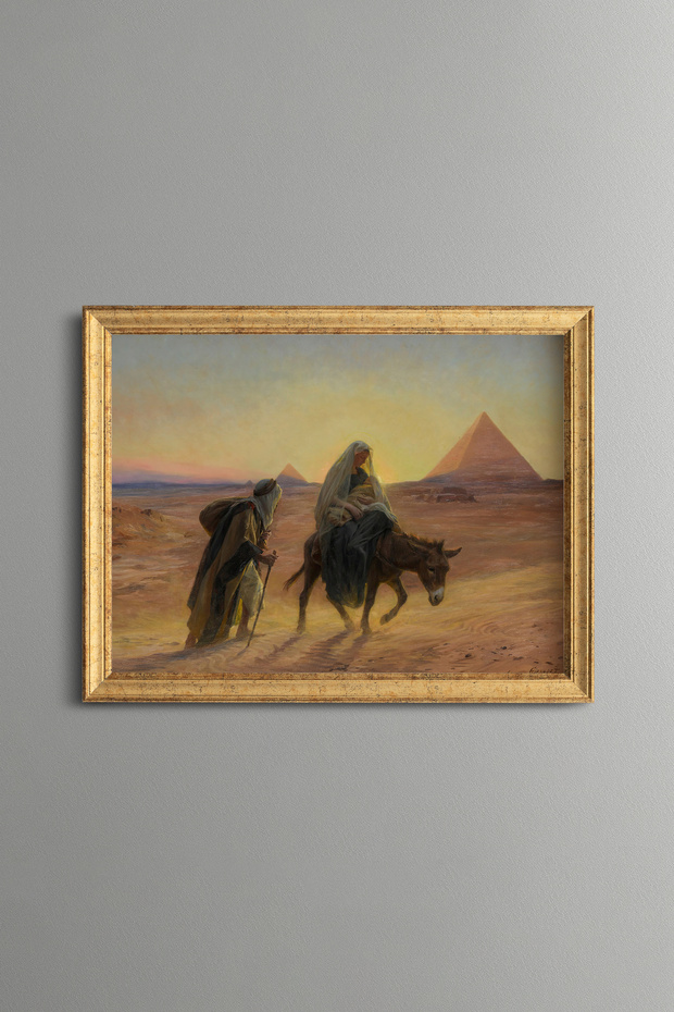 رحلة إلى مصر - لوحة بنمط عتيق - نموذج رفيع