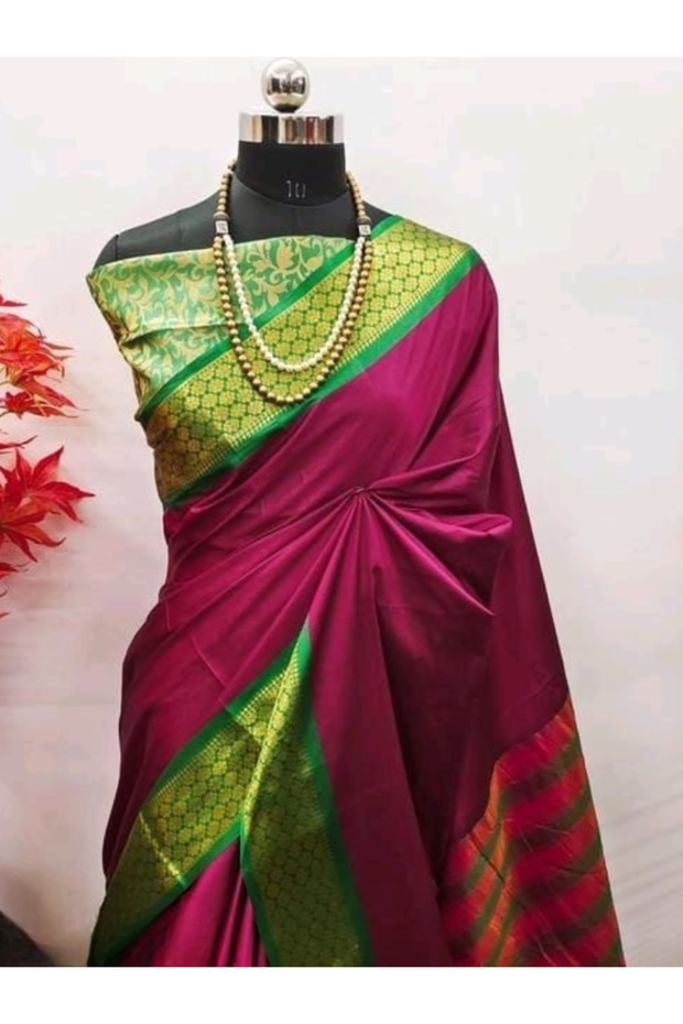 Multi-Color Cotton Silk Saree - KTZ8305 | Multi-Color