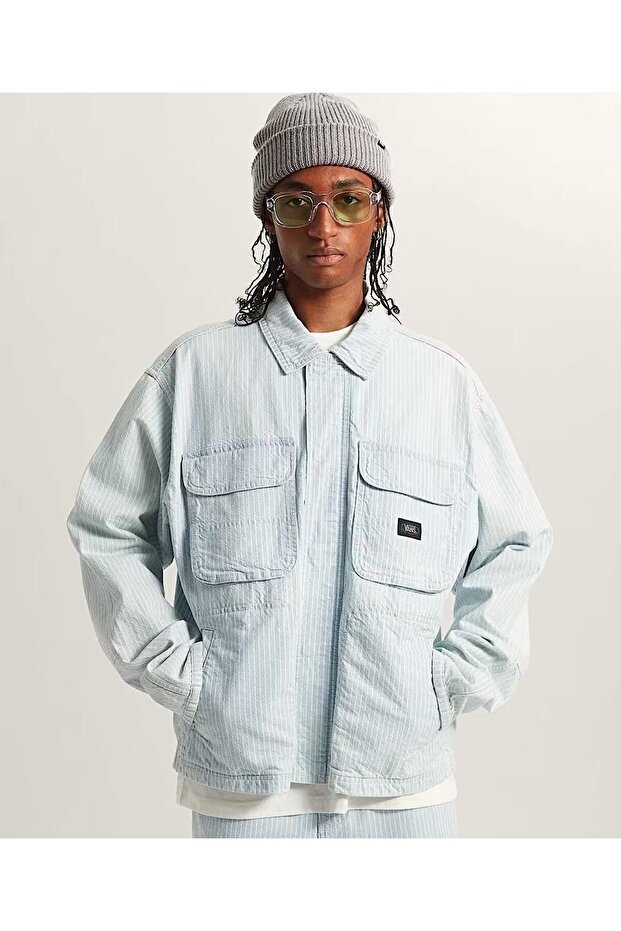 Umber Denim Stripe Jacket