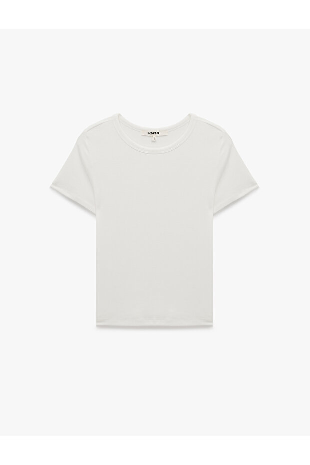 Slim Fit Crew Neck Short Sleeve Basic T-Shirt