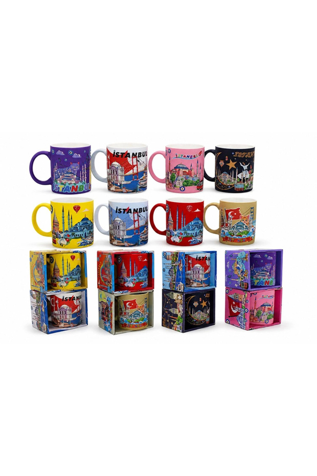 Istanbul Themed Porcelain Mug Alk5829