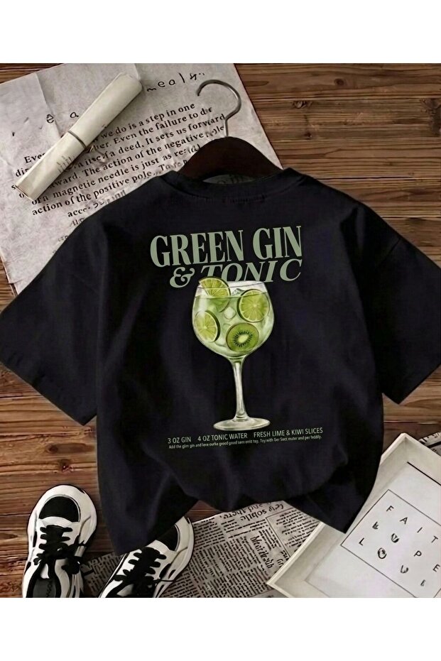 Women's Pink Gin Tonic Juice Printed T-Shirt