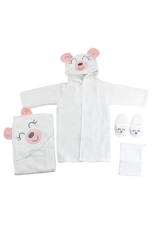 Sebi Bear Bathrobe Set 132