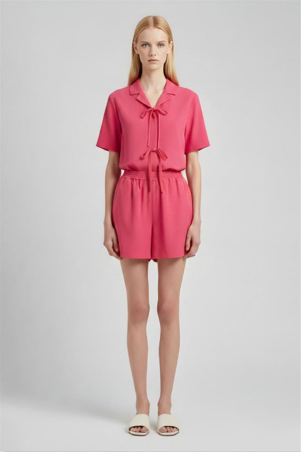 Pink Classic Collared Shirt