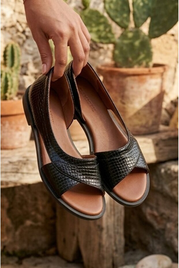 Modafrato Pwr Open Women's Sandals Summer Shoes Ballet Flats