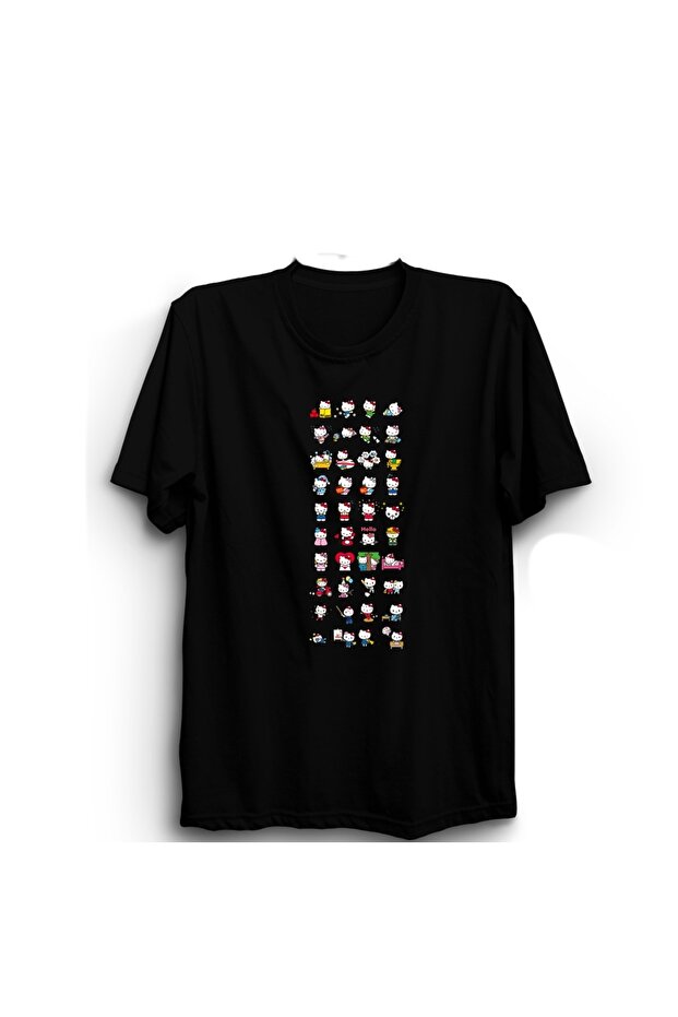 Kitty, Kuromi, Samrio, Mix Printed, 100% Cotton T-Shirt