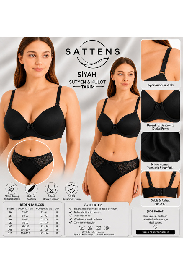 Plus Size No Pad Bra Set - Underwire Without Support