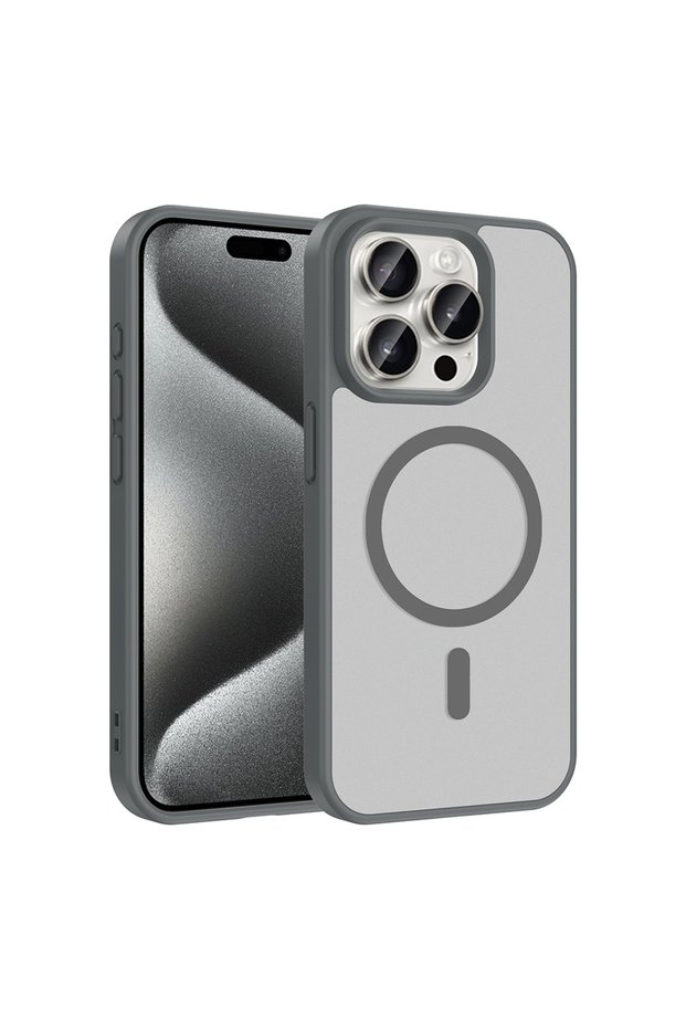 iPhone 15 Pro Case Magsafe Camera Protected Matte Anti-Fingerprint Senk