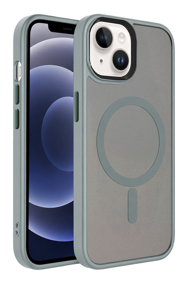 Iphone 14 megane magsafe cover - titan gray