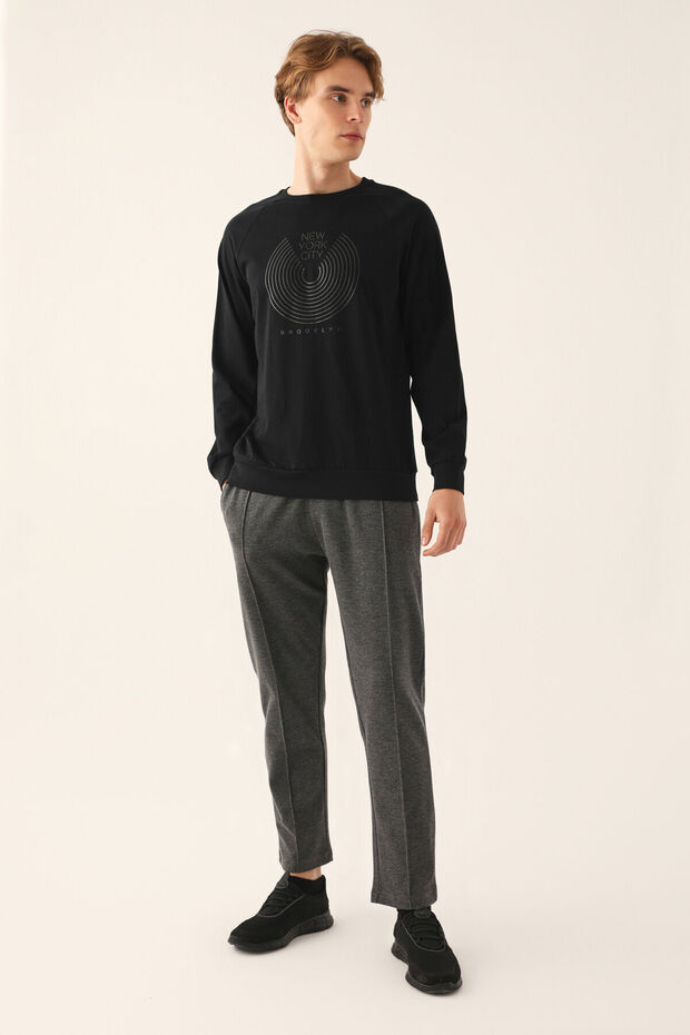 Men's Winter Regular Fit Cream Pajama Set Ar2802-S-V1