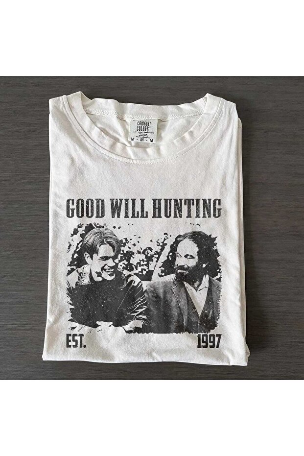 تي شيرت Good Will Hunting مطبوع للجنسين مقاس كبير