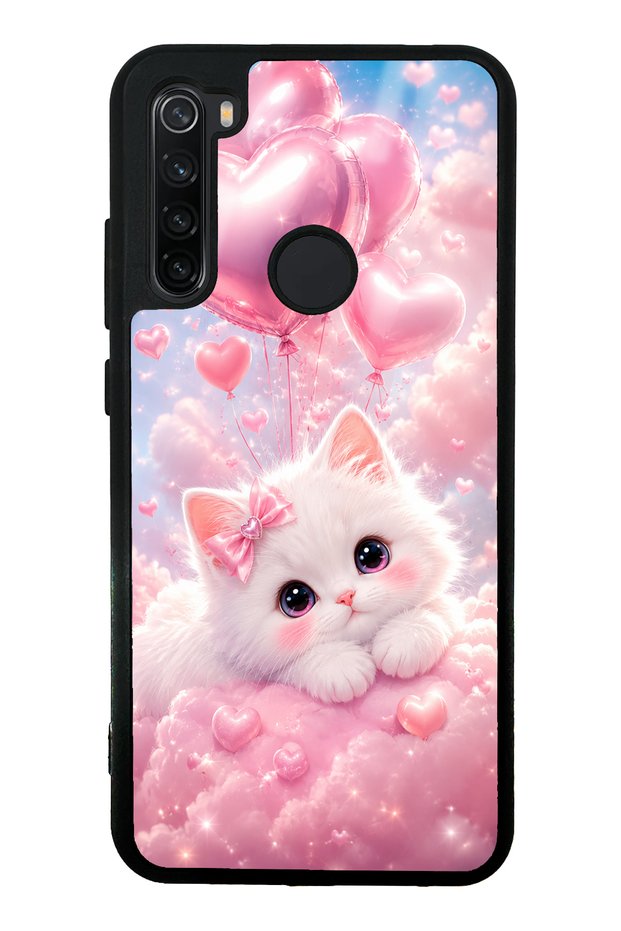 Xiaomi Redmi Note 8 Cupid Cloud Kitty Design Glossy Phone Case