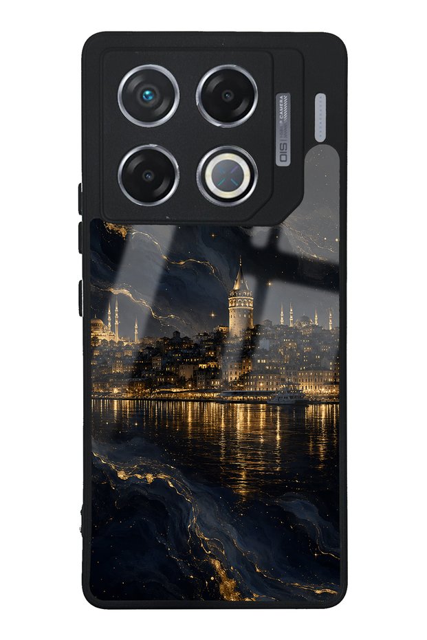 Infinix Gt 20 Pro Golden Galata Night Design Glossy Phone Case