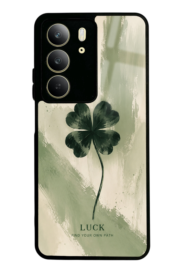 Realme C75 Lucky Sage Clover Design Glossy Phone Case