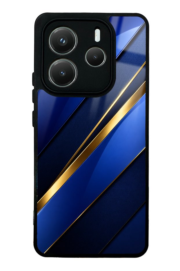 Xiaomi Redmi Note 14 5g Sapphire Gold Edge Design Glossy Phone Case