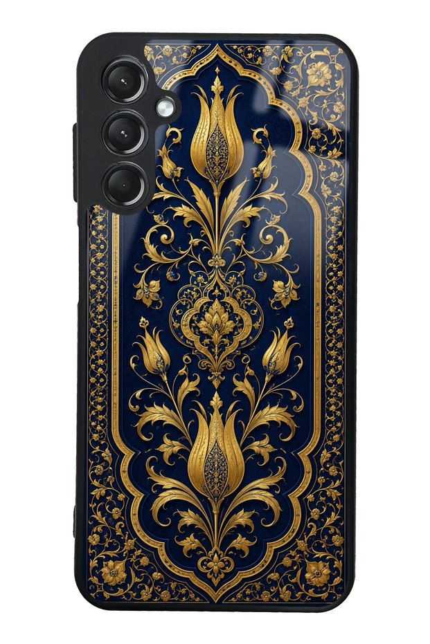 Samsung A24 Sapphire Ottoman Gold Design Glossy Phone Case