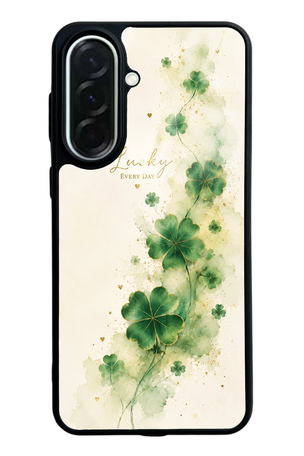 Samsung A37 Lucky Clover Whisper Design Glossy Phone Case