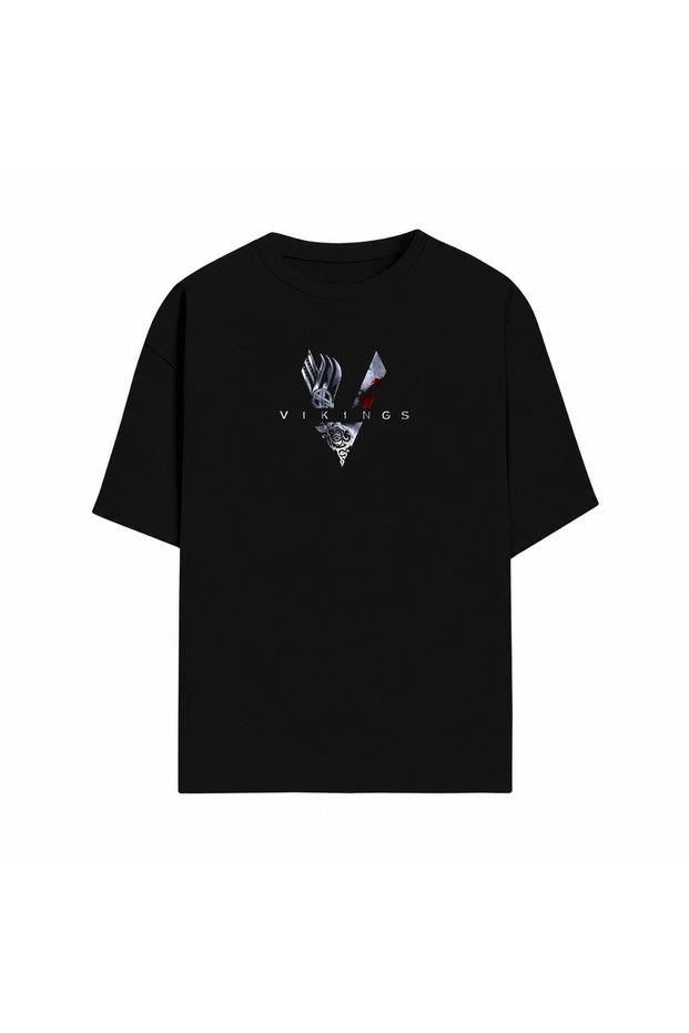 Vikings Design Printed Premium Unisex Cotton T-Shirt | Specially Designed High-Quality Printed T-Shirt