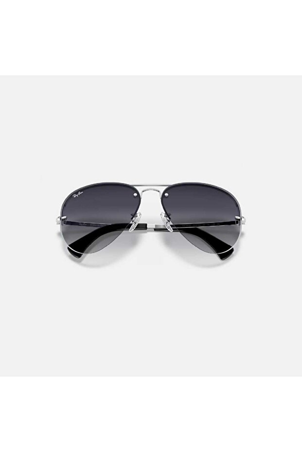 Rayban 59 mm Men's Rectangular Sunglasses, Black, RB3449-300/8G-59