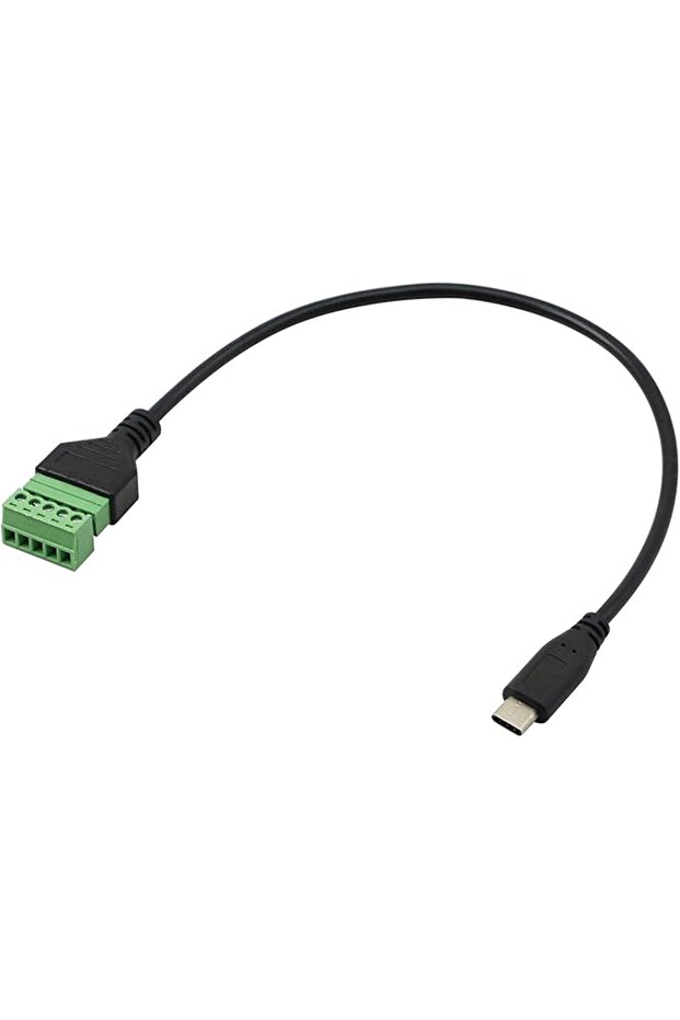 USB Type C Male to 5 Pin Screw Terminal Female Solderless Bolt Screw Shield terminals Converter Adapter Cable