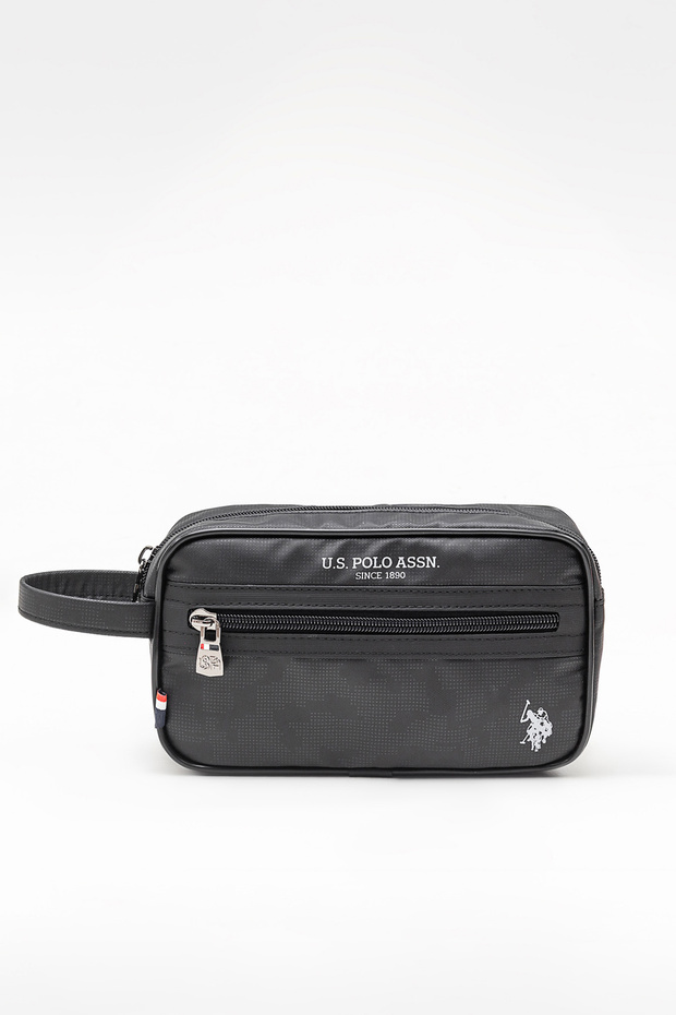 Pltrs26039 Black Men's Hand and Shaving Bag – Water-Resistant, Stylish and Practical Design