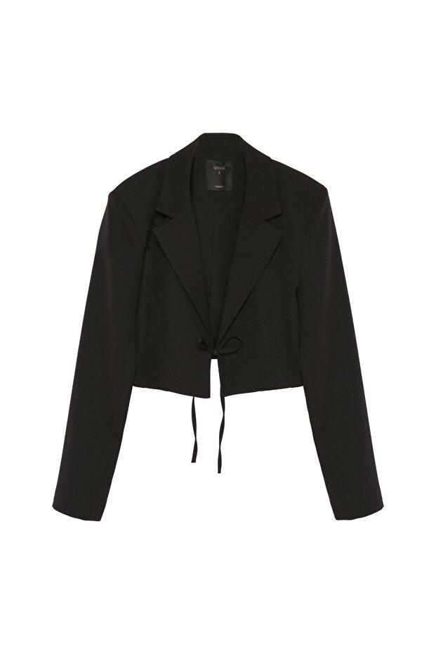 Women's Front Tie Crop Jacket