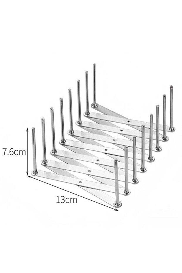 Stainless Steel Dish Display Bracket Dish Plate Drying Rack Steamer Rack Retractable Dish Drying Rack, Multi-Functional Plates Cup Bowl Pot Pan Lid Storage Holder Organizer for Kitchen Counter