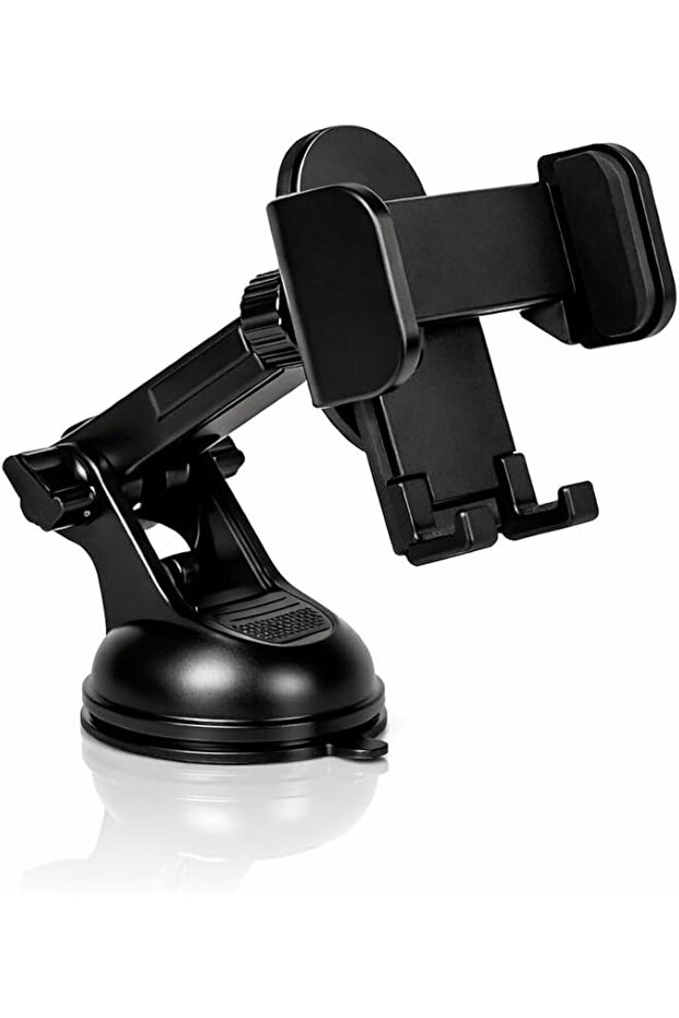 Car Phone Holder Mount for Car - Strong Suction Cup, 360 Rotation Adjustable Arm, Universal for iPhone Samsung Huawei