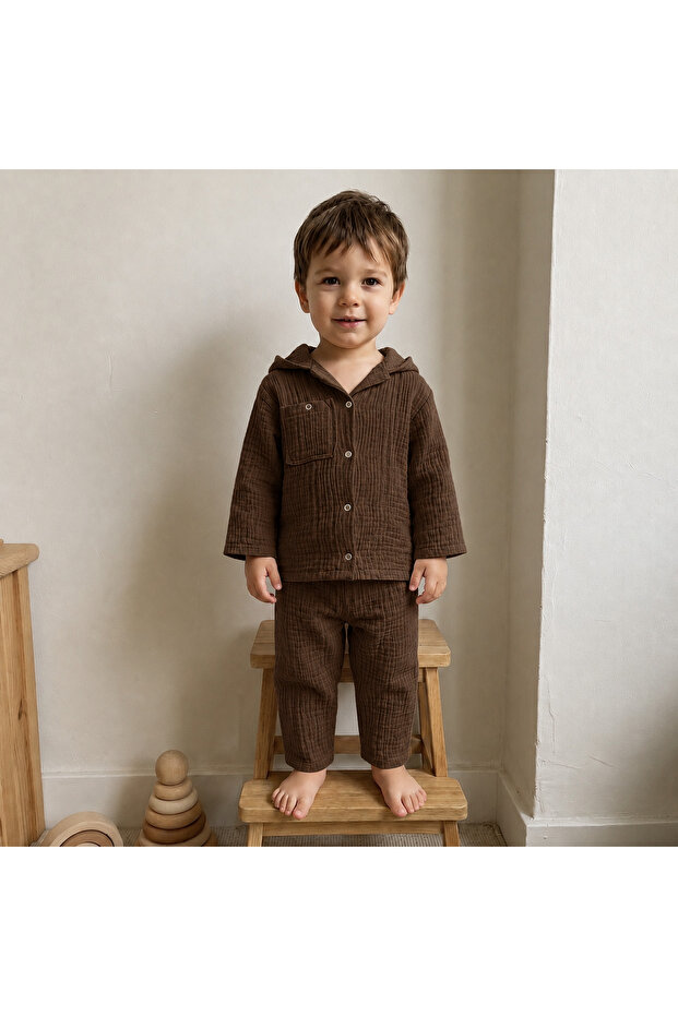Coffee Muslin Set