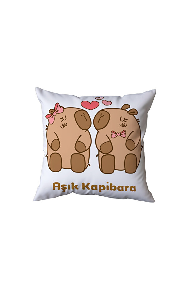 Love Capybara Pillow, Gift for a Lover