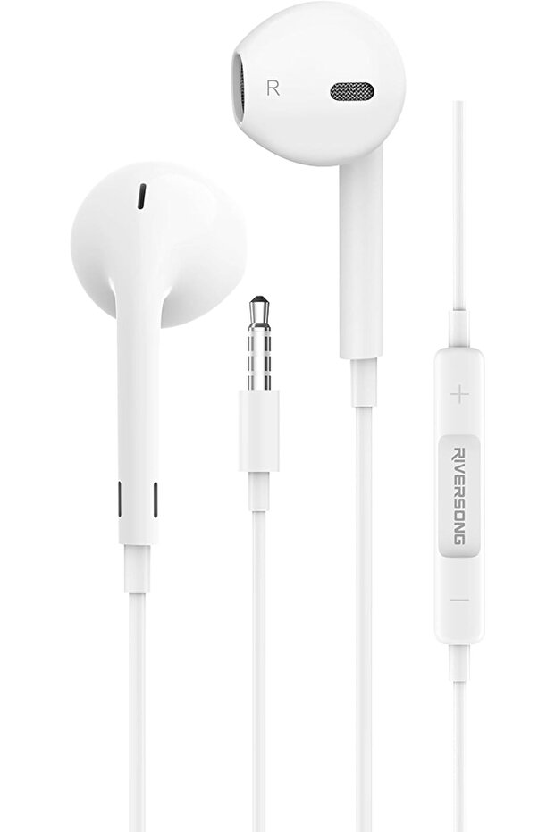 Spirit M Wired Earbuds with 3.5mm Jack | In-Ear Earphones with Mic, Volume Control