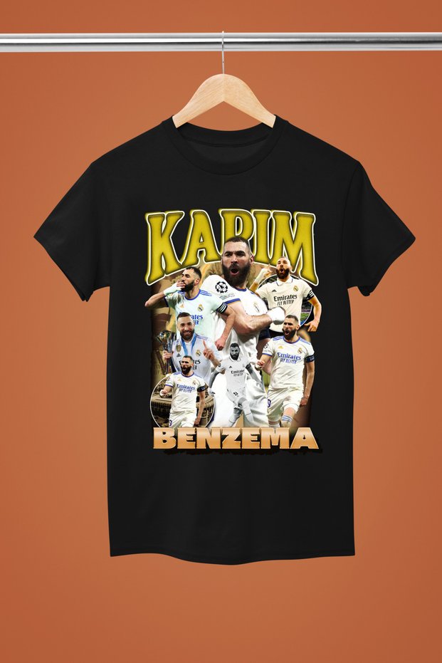 Karim Benzema Printed Cotton Short Sleeve Regular Fit Youth and Children T-Shirt