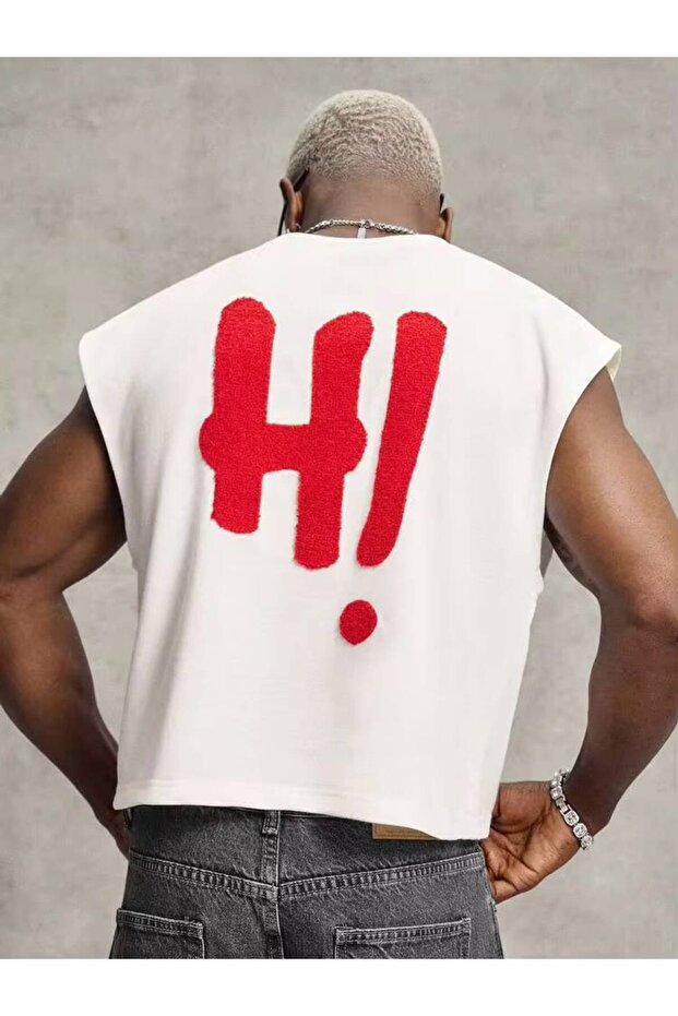 💯 White Wide-Strap Men's Tank Top - Basic Sports and Casual Combination