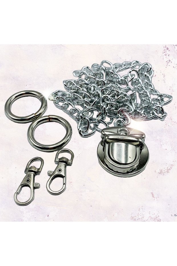 Metal Bag Set 3 Silver