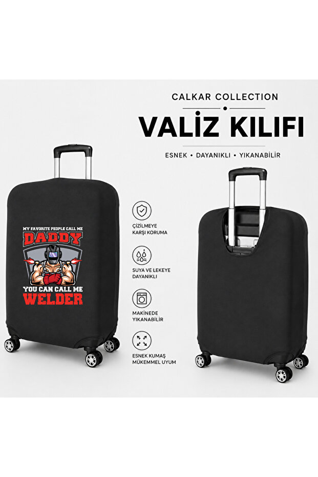 Travel Mode4 Printed Black Luggage Cover Suitcase Protector