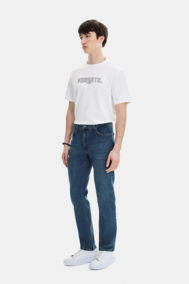 White Regular Fit Crew Neck T-Shirt