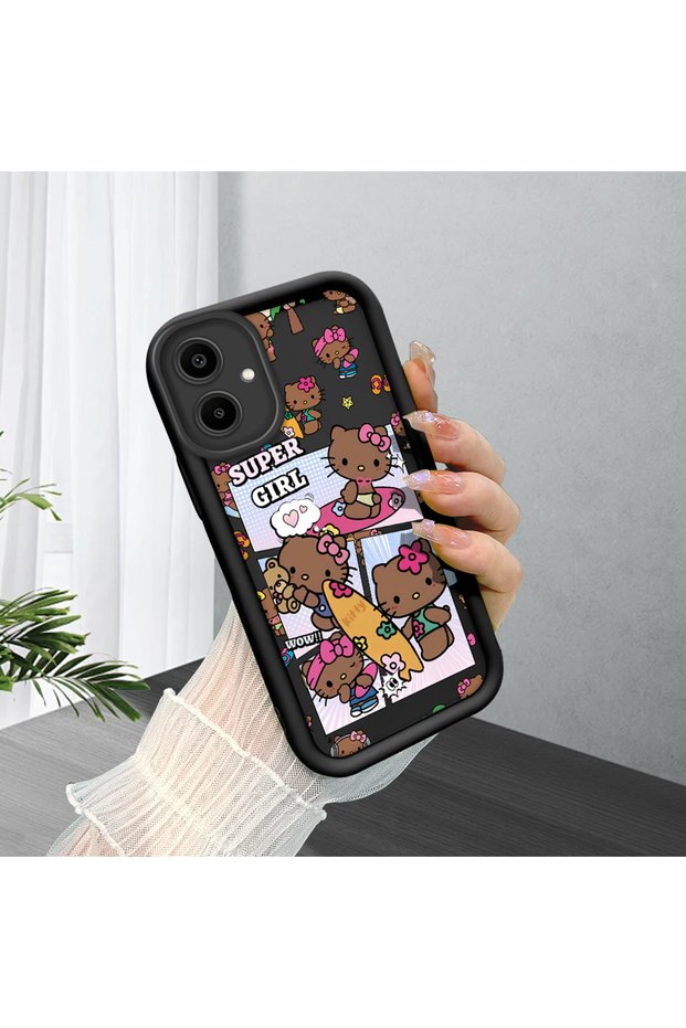 Samsung Galaxy A06 4G/5G Compatible Black Silicone Case Shockproof with Camera Protection