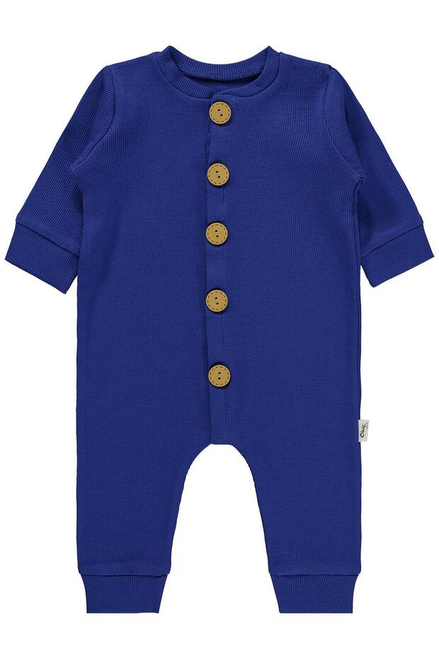 Plain Basic 1-6 Month Overalls - Blue
