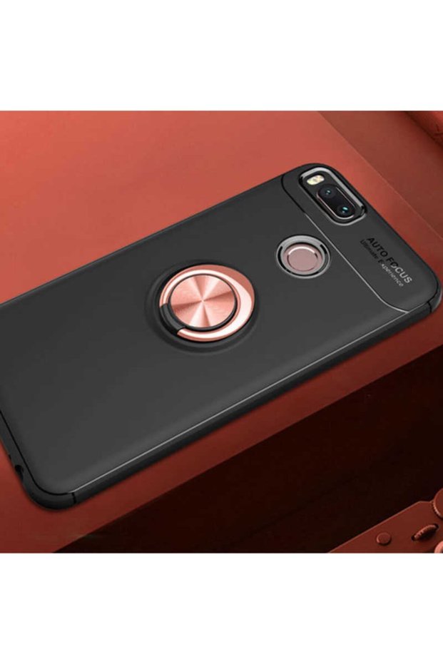 حافظة متوافقة مع غطاء سيليكون لهاتف Xiaomi Mi 5x مع حامل حلقي قابل للدوران