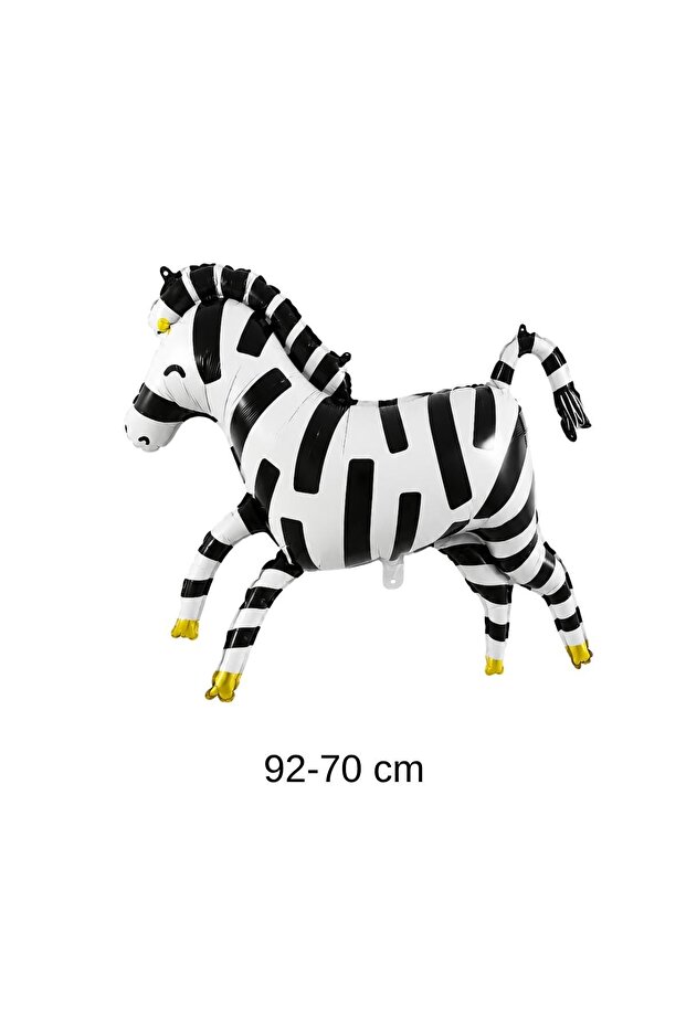 Zebra Foil Balloon 92 × 70 cm – Safari and Jungle Themed Party Decoration
