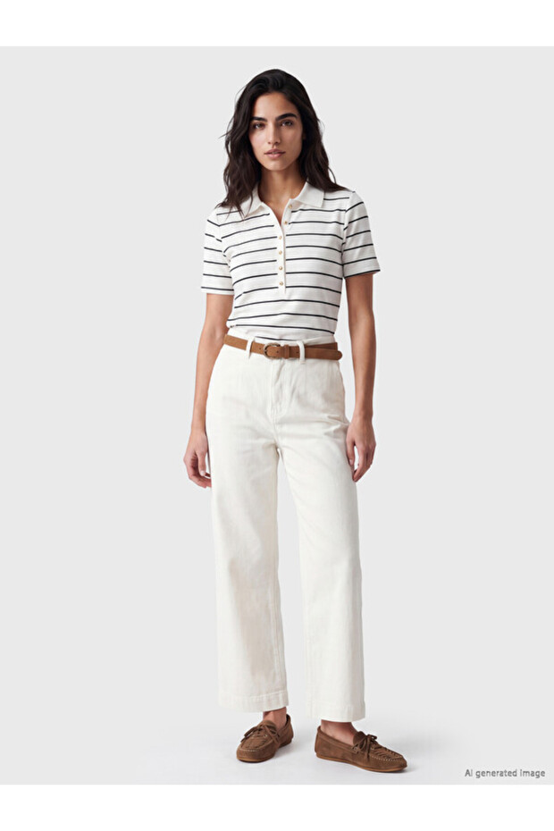 Wide Leg Women's Jean Pants with Belt for Style Enthusiasts from Uzg Store