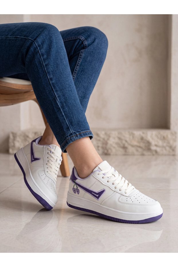 Women's Casual Sneaker Sports Shoes Cherry Embroidered Orthopedic Sole Sneaker