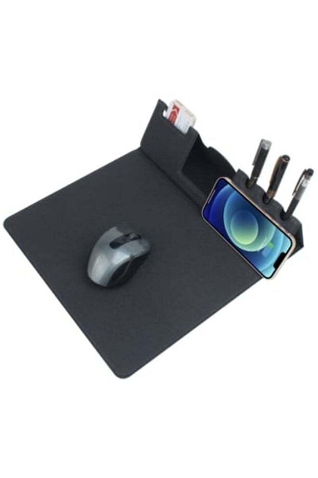 Mobile phone wireless charging foldable multi-function creative pen slot cross-border new wireless charging mouse pad wholesale