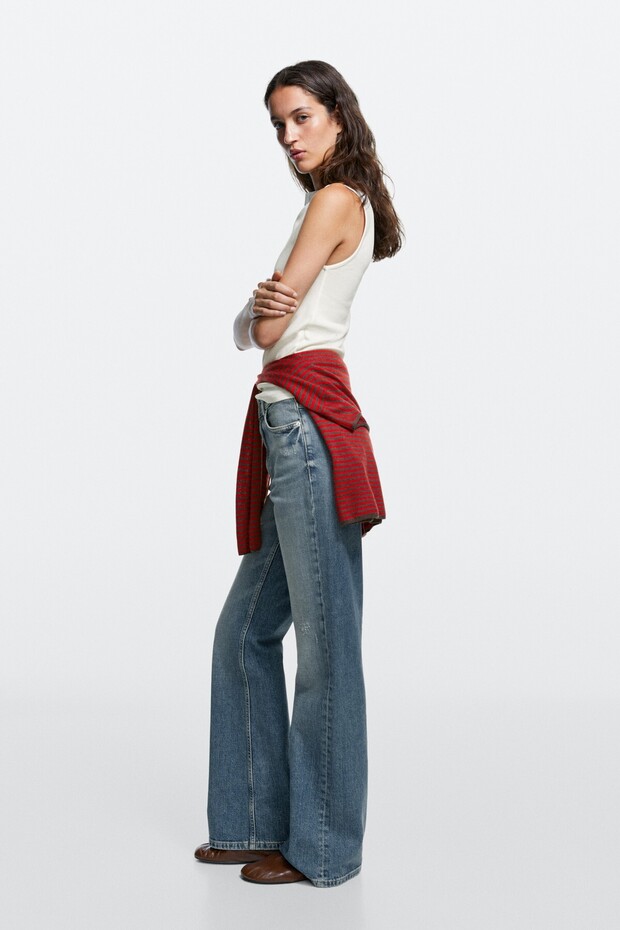 Yüksek bel bootcut jean