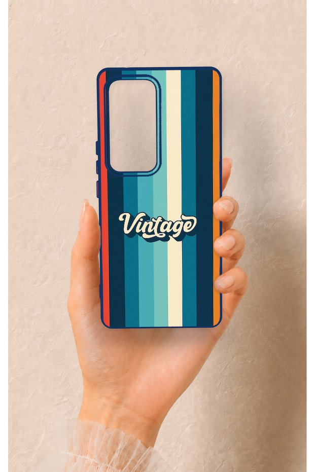 Vivo V30 Compatible Vintage Patterned Silicone Case
