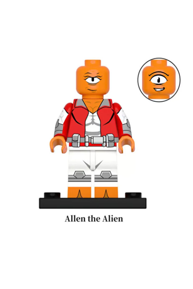 Allen Red Warrior Invincible Series Omni Man Mark Atom Eve Figurine 3D Hero Statue Home Ornament Toy