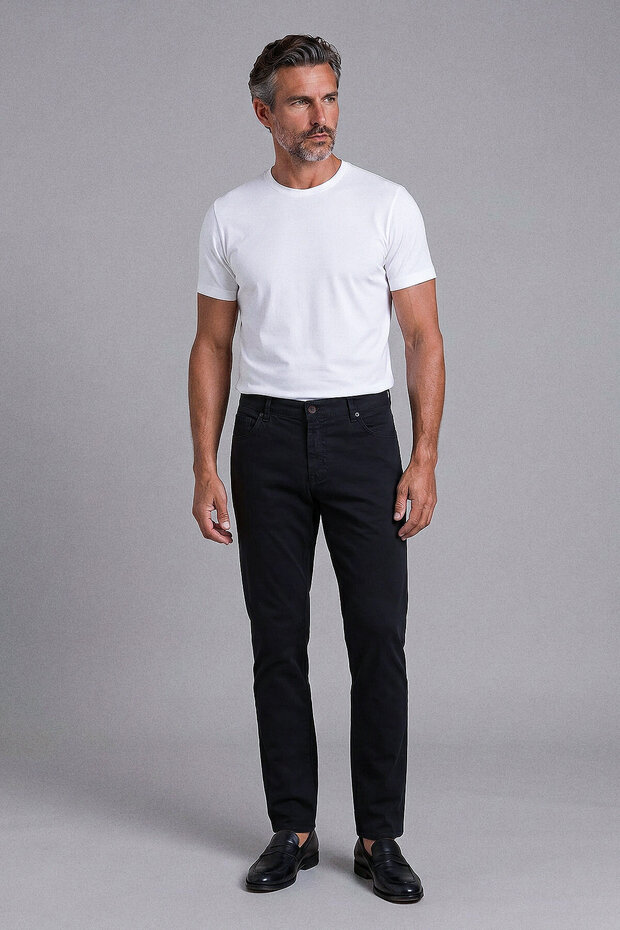 Black Zippered Quince Feather Sports Pants