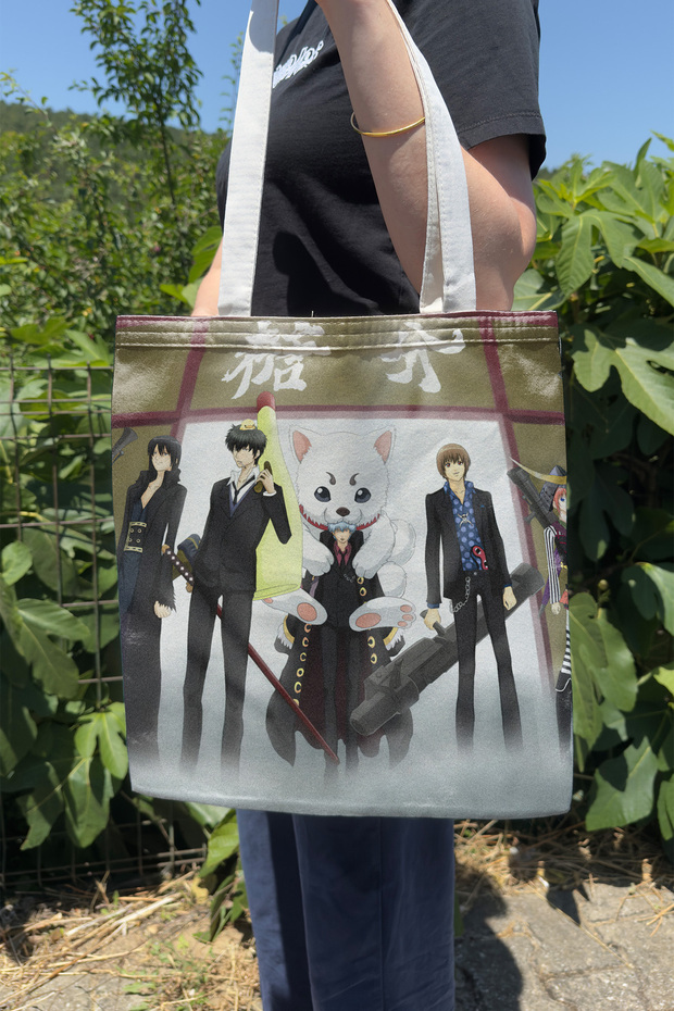 Gintama V2 Summer and Winter Double-Sided Canvas Print Tote Bag Anime Bag