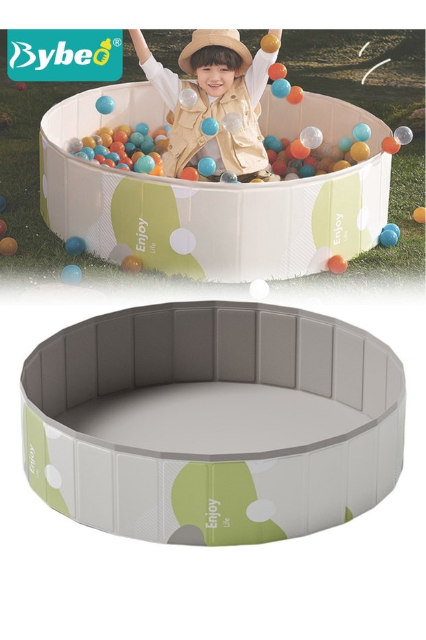 Foldable Ocean Ball Pit Pool, Children's Playground Pad, 100*100cm Tent House for Kid, Soft Baby Playpen, Toddler Foam Ball Pit, Indoor and Outdoor Game